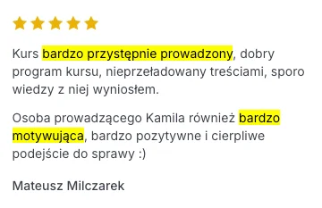 Opinia uczestnika programu Ready 4 AI 4